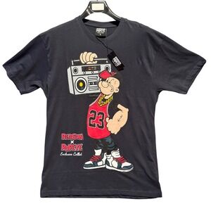 REASON x‎ Popeye Exclusive Collab Boombox T Shirt Mens Large Cartoon Jordan 23